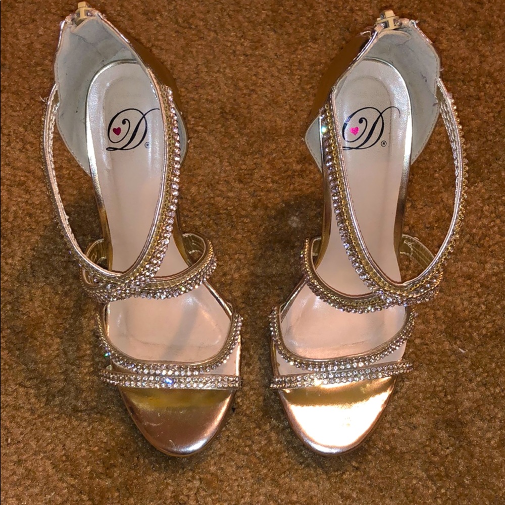 Champagne Gold Heels